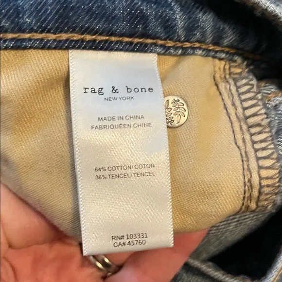 Rag & bone Featherweight Sofie Wide Leg Jeans - Picture 7 of 9